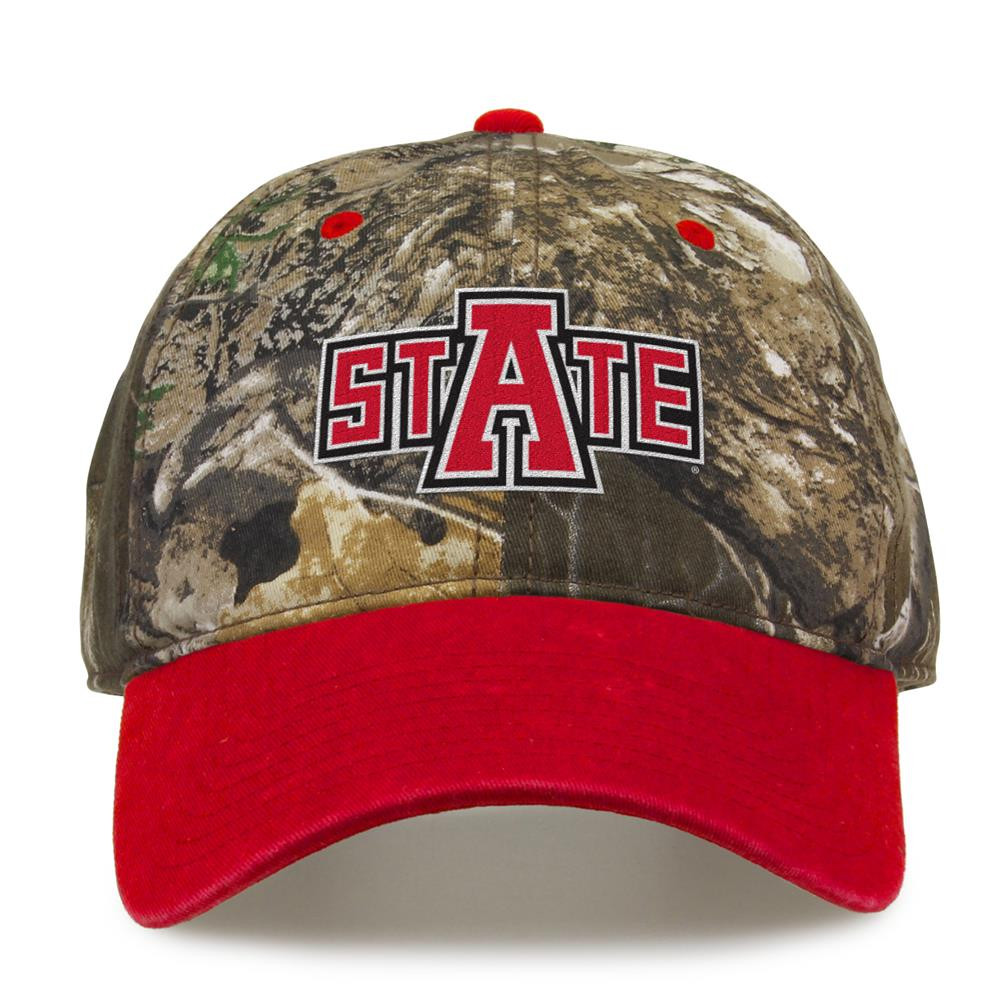 Red Wolves Camo Hat Edge Camo Two-Tone Cap