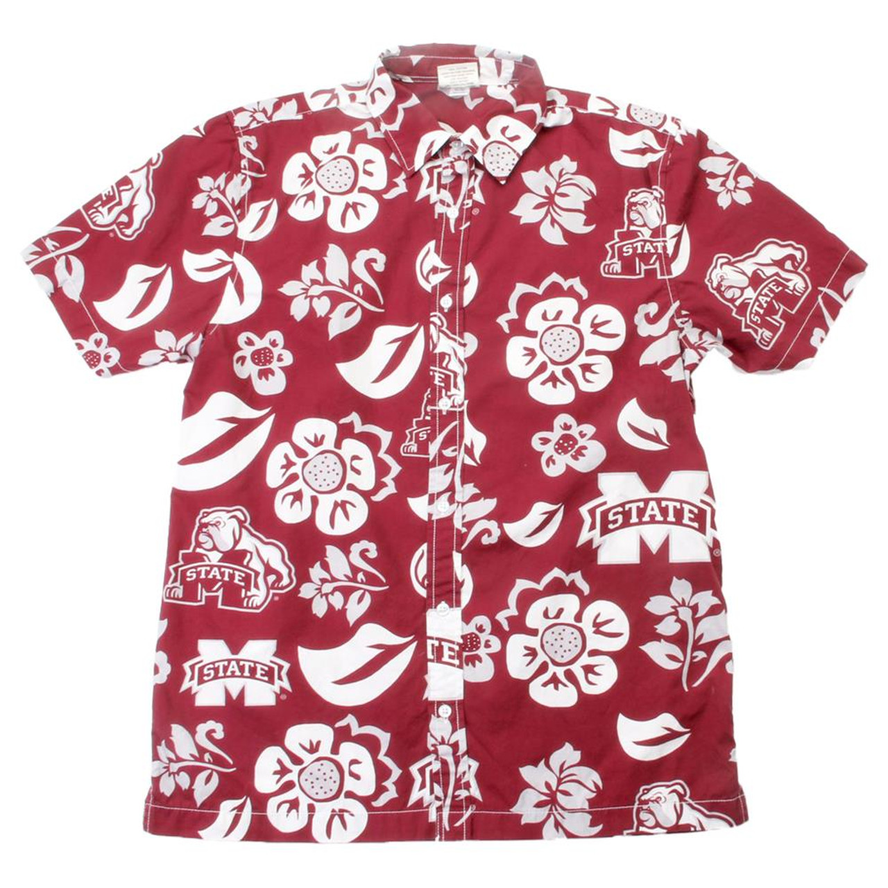 Men's Wes & Willy Red Georgia Bulldogs Hawaiian Button-Up Shirt