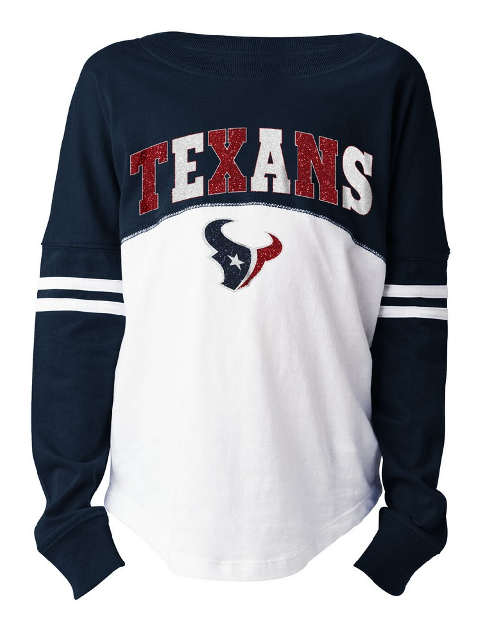 Girls Houston Texans T-Shirt New Era Long Sleeve Tee