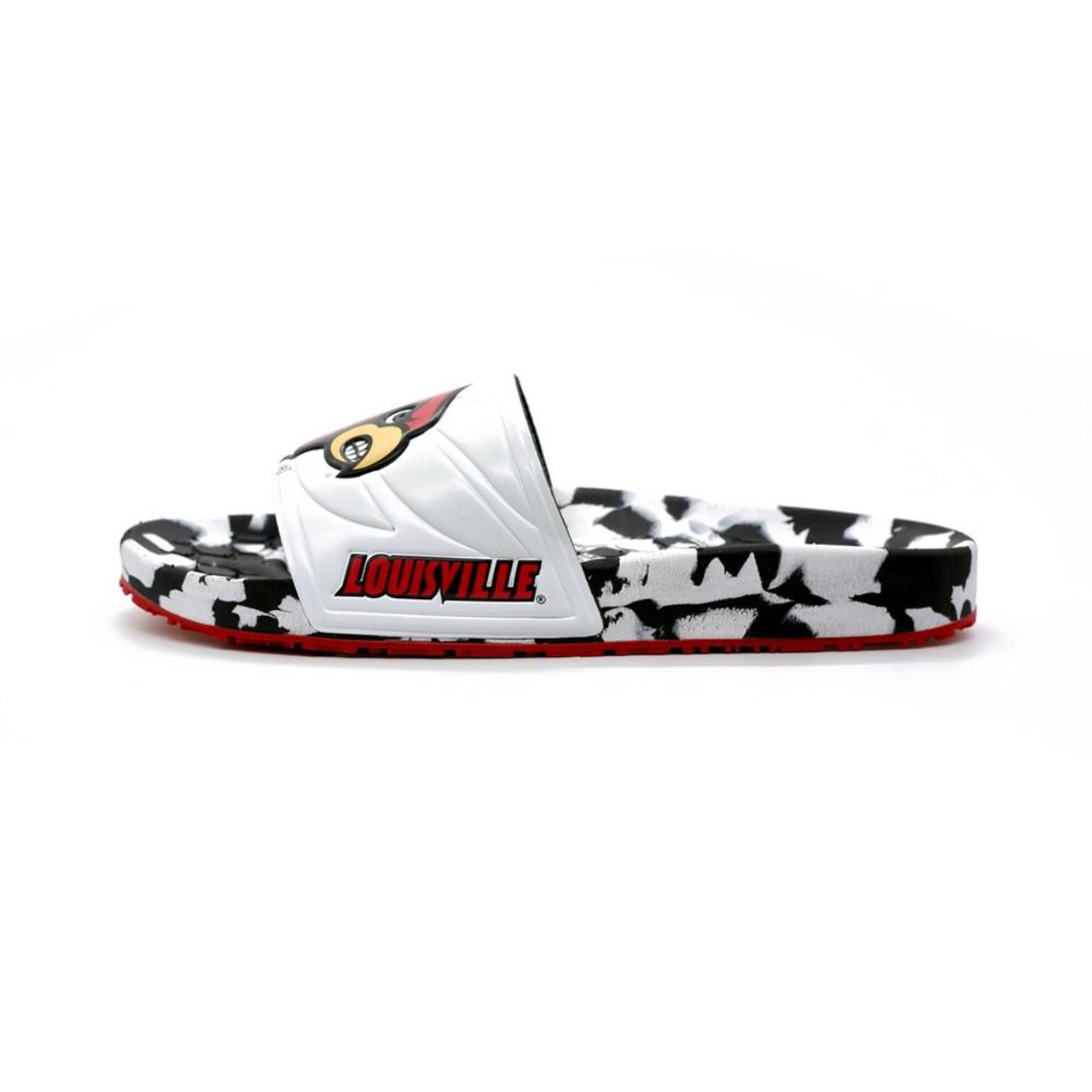 Louisville Cardinals ISlide Primary Logo Slide Sandals - Black