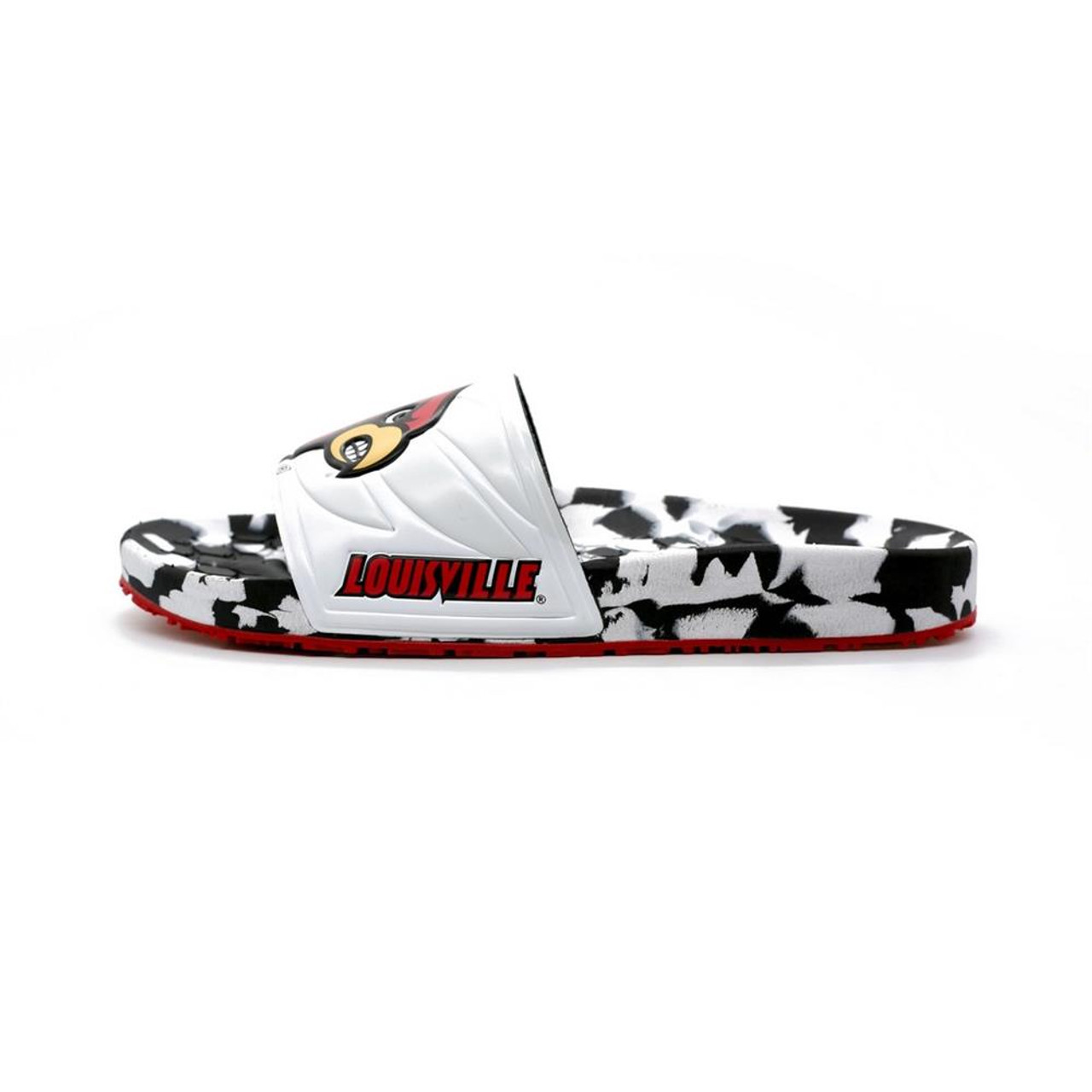 Louisville Cardinals ISlide Youth Primary Logo Slide Sandals - Black