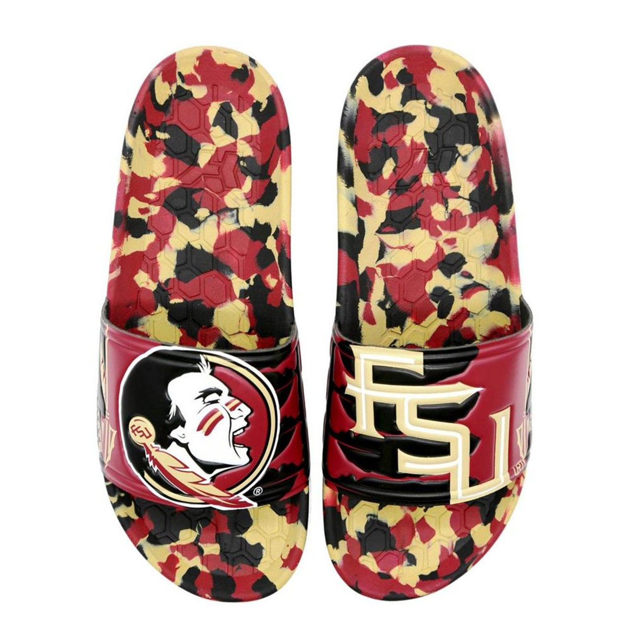 Men's Red/Black Louisville Cardinals Hype Slydr Slide Sandals