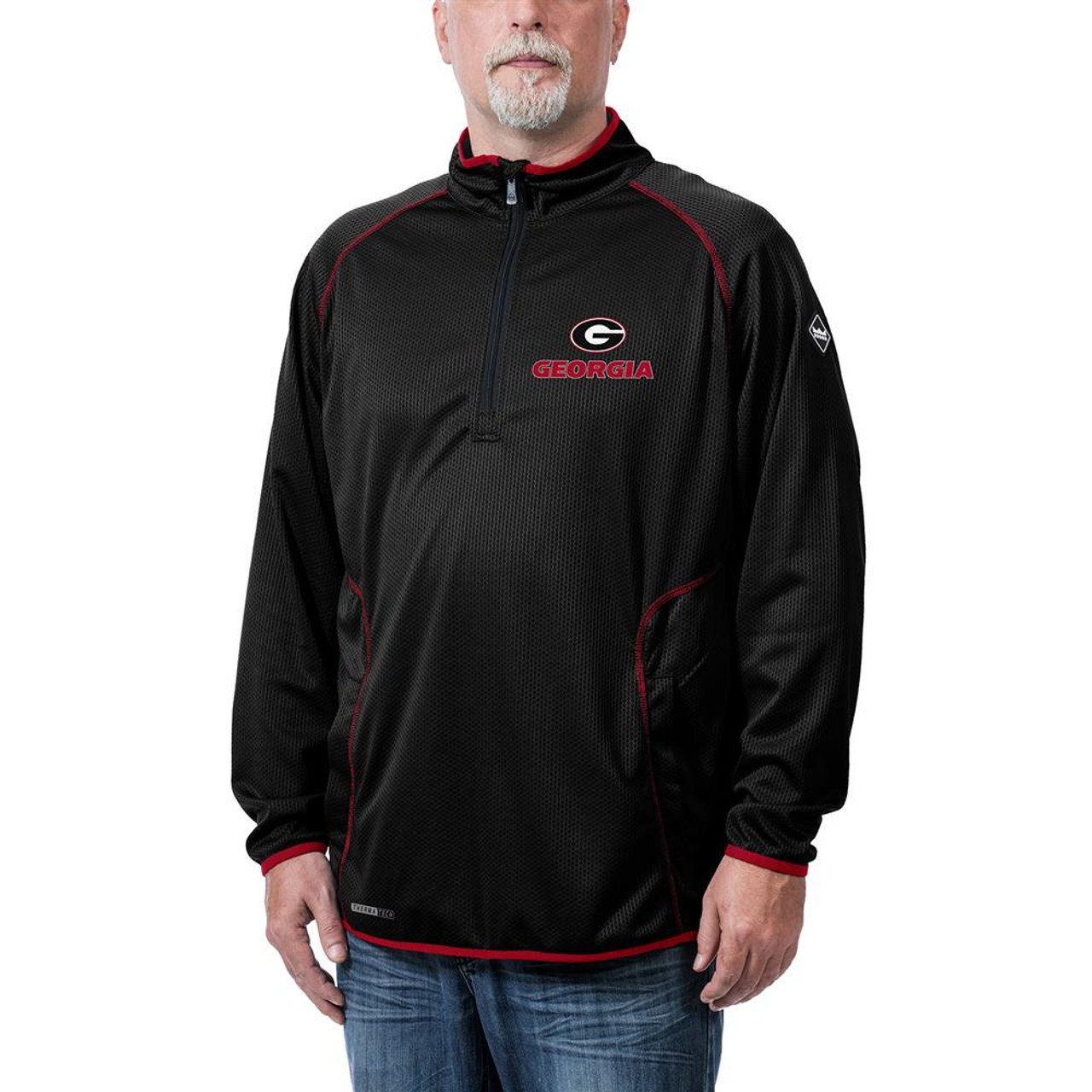 Men's Franchise Club Gray Louisville Cardinals X-Tech Full-Zip Jacket