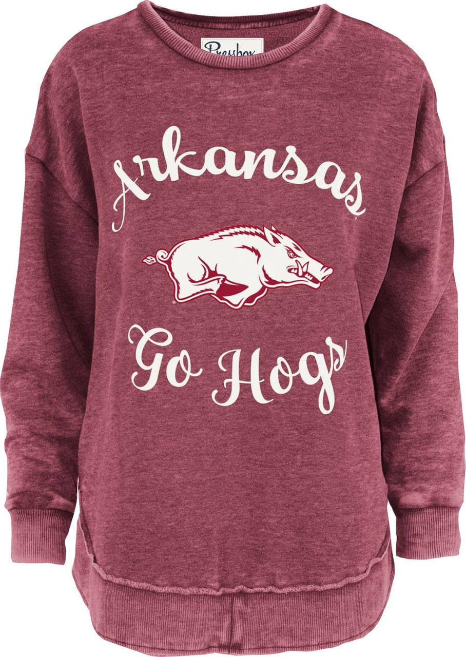 Women's Arkansas Razorback Sweatshirt Vintage Poncho Fleece