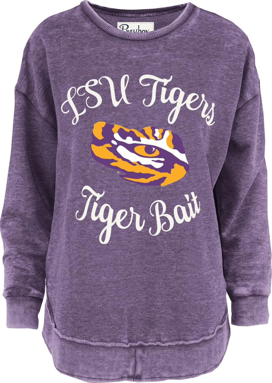 Women s LSU Tigers Louisiana State Sweatshirt Vintage Poncho Fleece