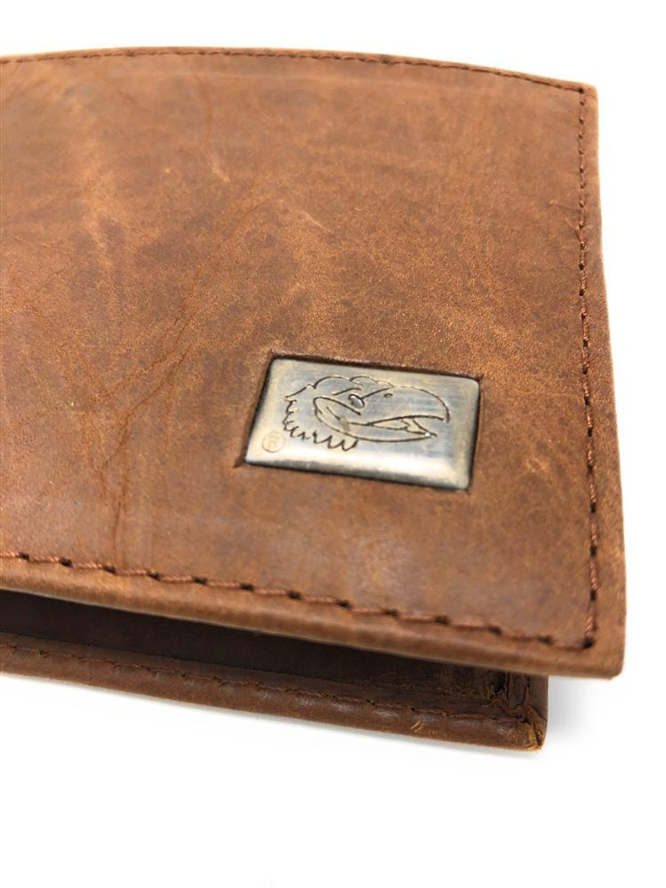 Eagles Wings Men's Florida Gators Leather Secretary Wallet with Concho -  Brown