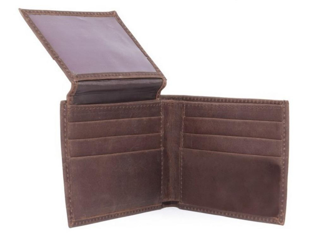 Eagles Wings Utah Utes Leather Bifold Wallet