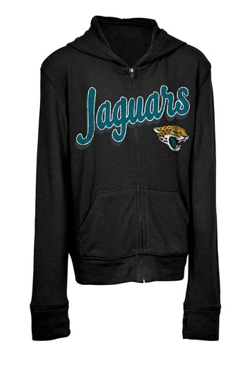 Girls Jacksonville Jaguars Hoodie Full Zip Brushed Knit Jacket Girls Jacksonville Jaguars Hoodie Full Zip Brushed Knit Jacket