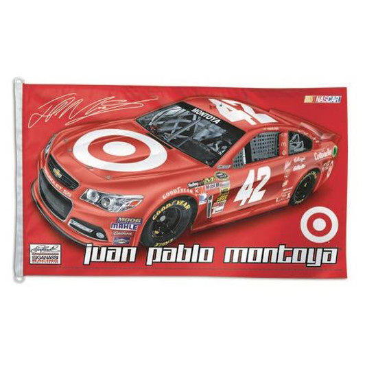 Juan Pablo Montoya 42 3x5 NASCAR Driver House Flag Banner Juan Pablo Montoya 42 3x5 NASCAR Driver House Flag Banner