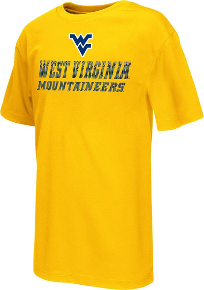 Youth Performance West Virginia Mountaineers Pixel Logo Tee