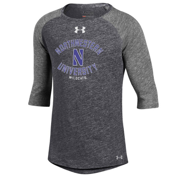 Girls Under Armour Northwestern University Baseball Tee