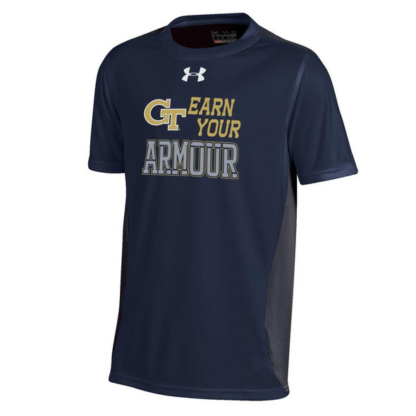 Youth Under Armour Georgia Tech GT Colorblock Tee