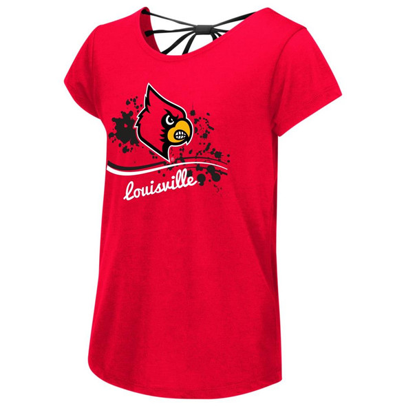 University of Louisville Cardinals Women's Vault Crewneck Sweatshirt | Blue 84 | Red | Medium