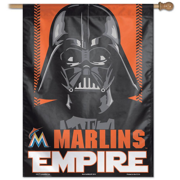 27" x 37" Vertical Star Wars Miami Marlin House Flag