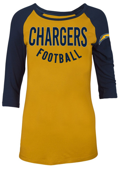 New Era Los Angeles Chargers Girls Shirt Long Sleeve Spirit Jersey Tee