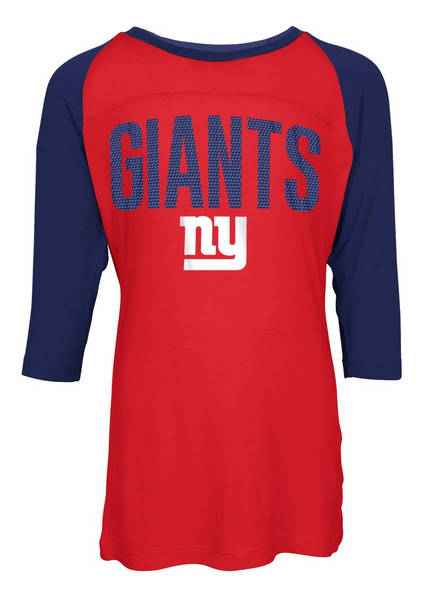 New York Giants NY Raglan Shirt Youth Girls Graphic Tee