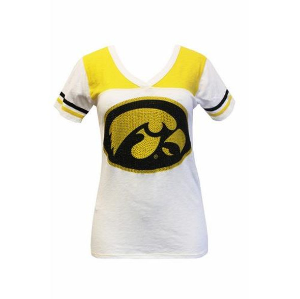 University of Iowa Hawkeyes Rhine and Shine Football Tee