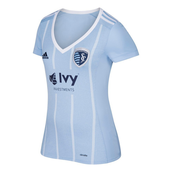 Sporting Kansas City Women's Jersey Adidas Home Replica Soccer Jersey