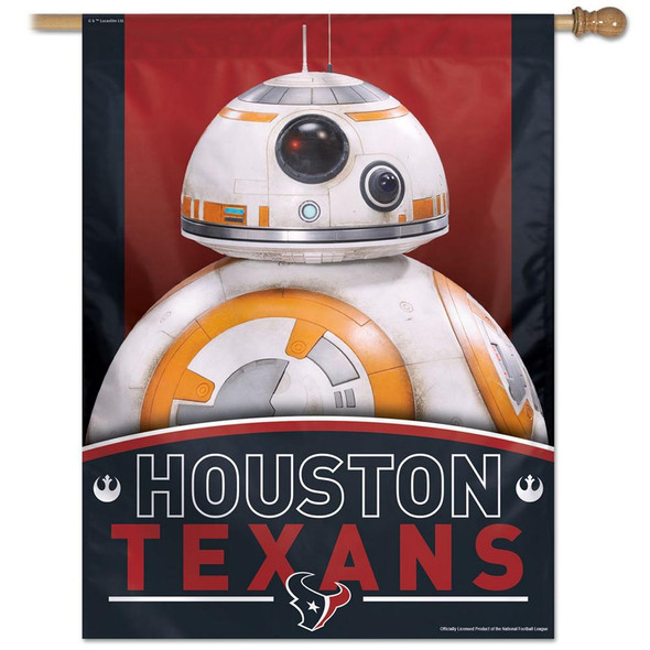 27" x 37" Vertical Star Wars Houston Texans House Flag