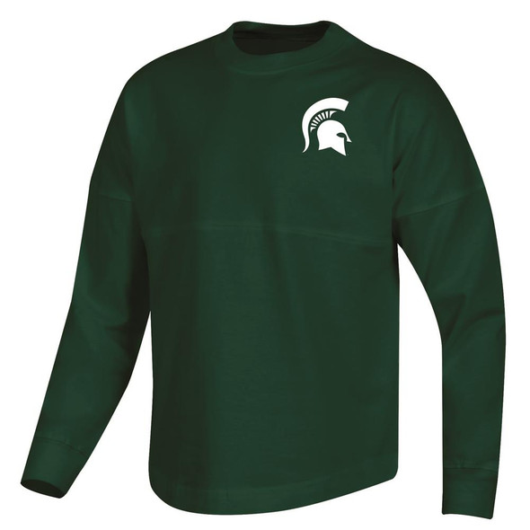 Girls Michigan State University Oversized Spirit Fan Jersey Shirt