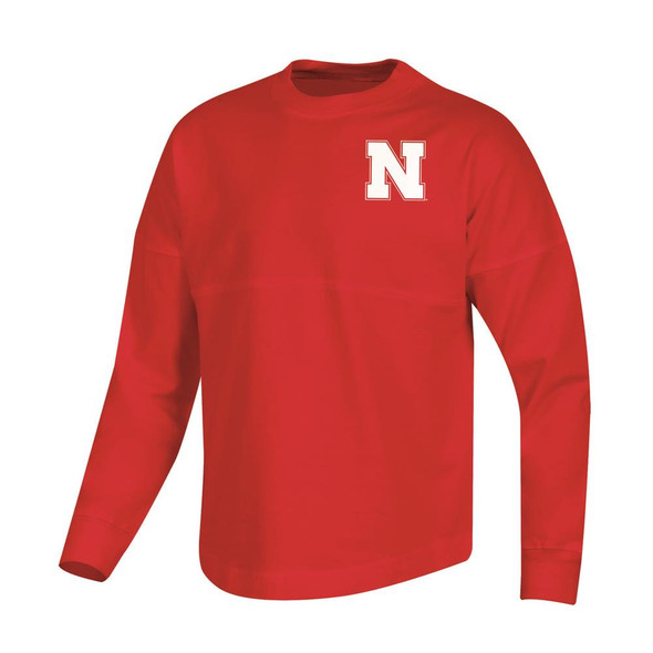 Girls Nebraska Cornhuskers Oversized Spirit Fan Jersey Shirt