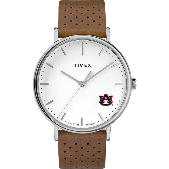 University of Louisville Men's Collegiate Watch with Leather Strap