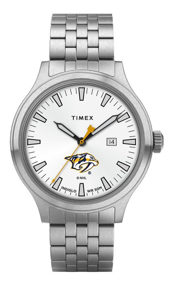 Men's Nashville Predators Watch Stainless Steel Top Brass