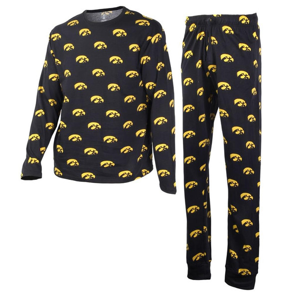 Mens University of Iowa Hawkeyes Matching PJs Family Matching Pajamas