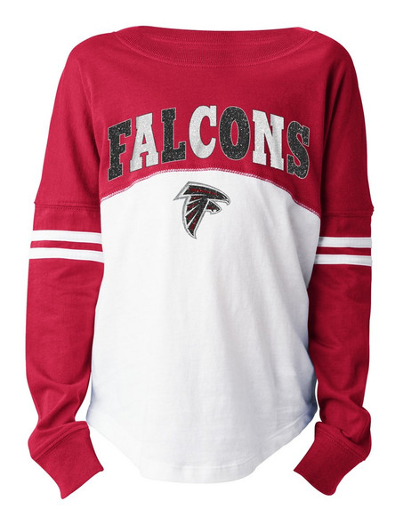 Girls Atlanta Falcons T-Shirt New Era Long Sleeve Tee