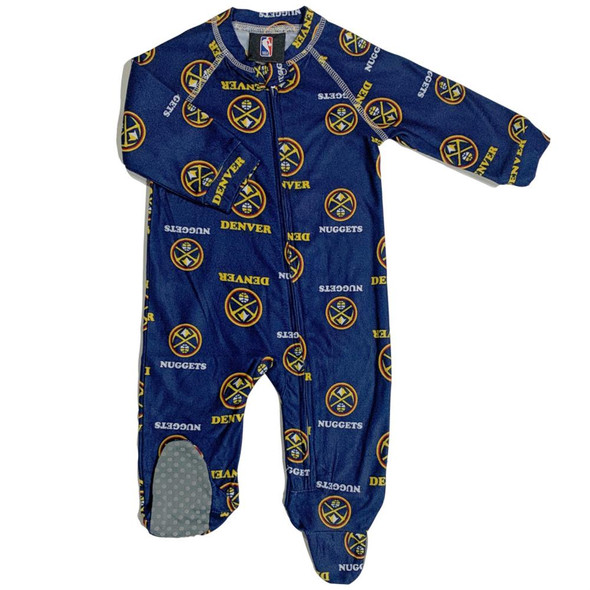 Infant/Toddler Denver Nuggets Coverall Zip Up Sleeper