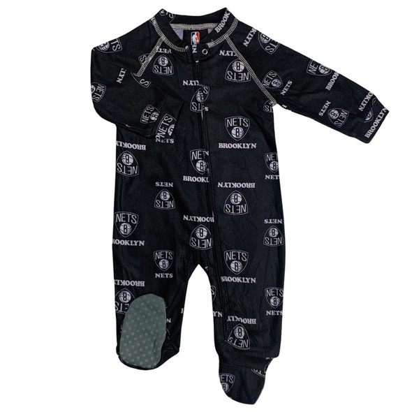 Infant/Toddler Brooklyn Nets Coverall Zip Up Sleeper