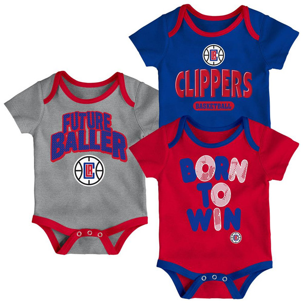Los Angeles Clippers LA Infant Creeper Set Lil Tailgater 3 Pack