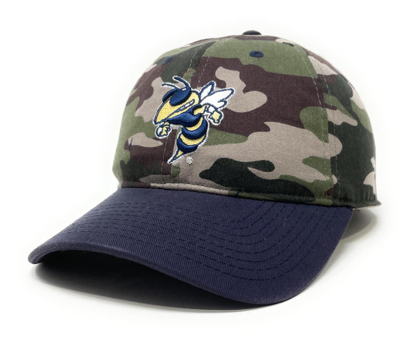 Georgia Tech Yellow Jackets Cleanup Camo Adjustable Hat
