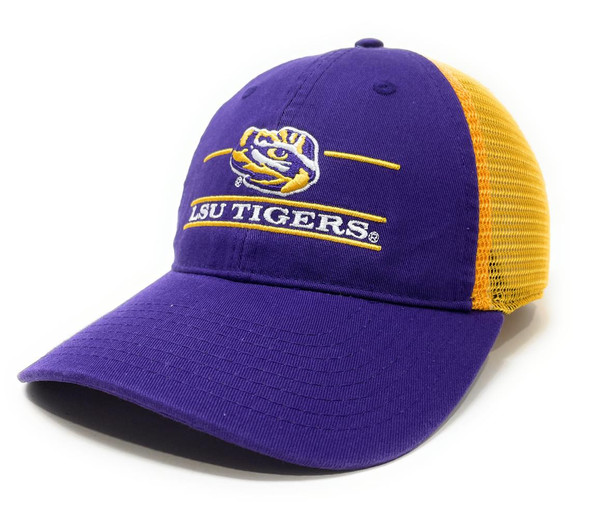 LSU Tigers Louisiana State Trucker Hat Relaxed Mesh LSU Classic Trucker Cap