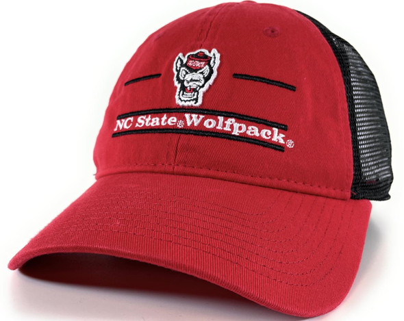NCSU NC State Wolfpack Trucker Hat Relaxed Mesh North Carolina State Classic Trucker Cap