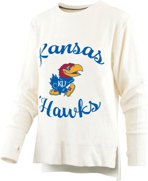 Women's Kansas Jayhawks KU Sweatshirt Cuddle Knit Fleece