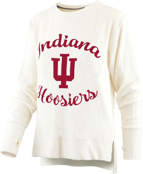 Women's Indiana University Hoosiers Sweatshirt Cuddle Knit Fleece
