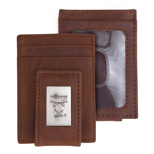Texas Tech University Wallet Front Pocket Leather Wallet