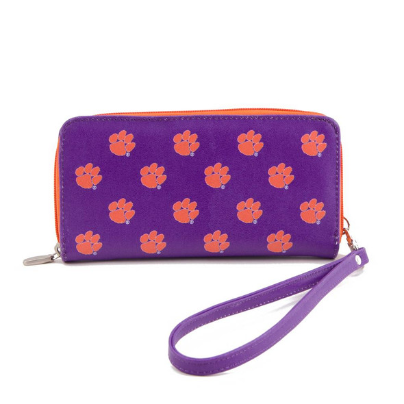 Clemson Tigers Richardson Leather Patch Hat-(Tiger Paw) Purple OSFM Adjustable / Orange