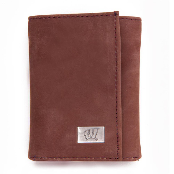University of Wisconsin Badgers Wallet Trifold Leather Wallet
