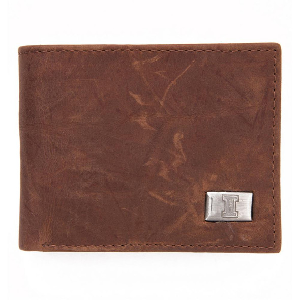 University of Illinois Wallet Bifold Leather Wallet
