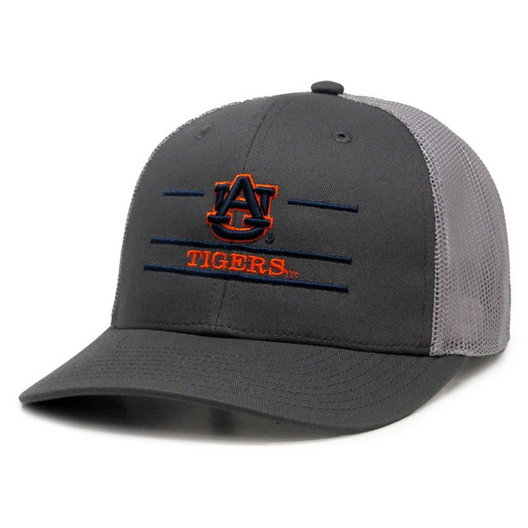 Grey Auburn University Tigers Trucker Hat Charcoal and Grey Everyday Mesh Trucker Cap