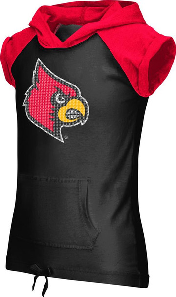 Youth Girls Louisville Cardinals Hooded Tee