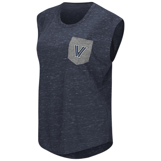 Villanova University Ladies Pocket Tee Heathered Vintage T-Shirt