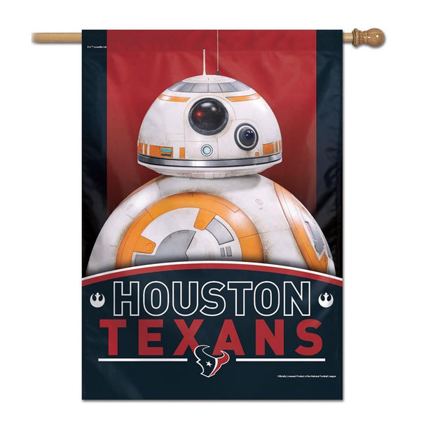 Houston Texans Stars Wars Vertical House Banner BB8