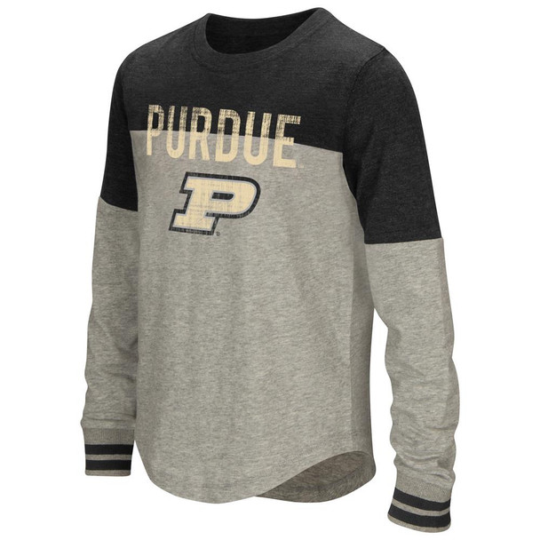 Youth Girls' Baton Purdue University Long Sleeve Shirt