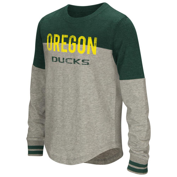 Youth Girls' Baton University of Oregon Ducks Long Sleeve Shirt