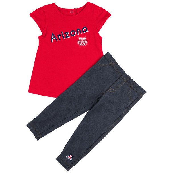 Arizona Wildcats Girls' Tee Shirt and Jeggings Set