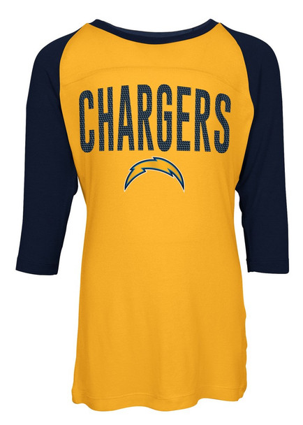 Los Angeles Chargers Raglan Shirt Youth Girls Graphic Tee