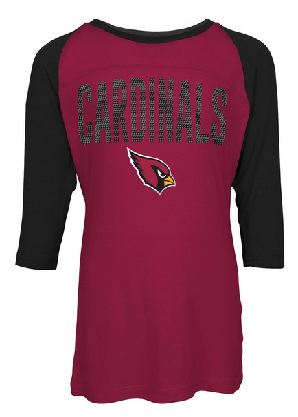 Arizona Cardinals Raglan Shirt Youth Girls Graphic Tee
